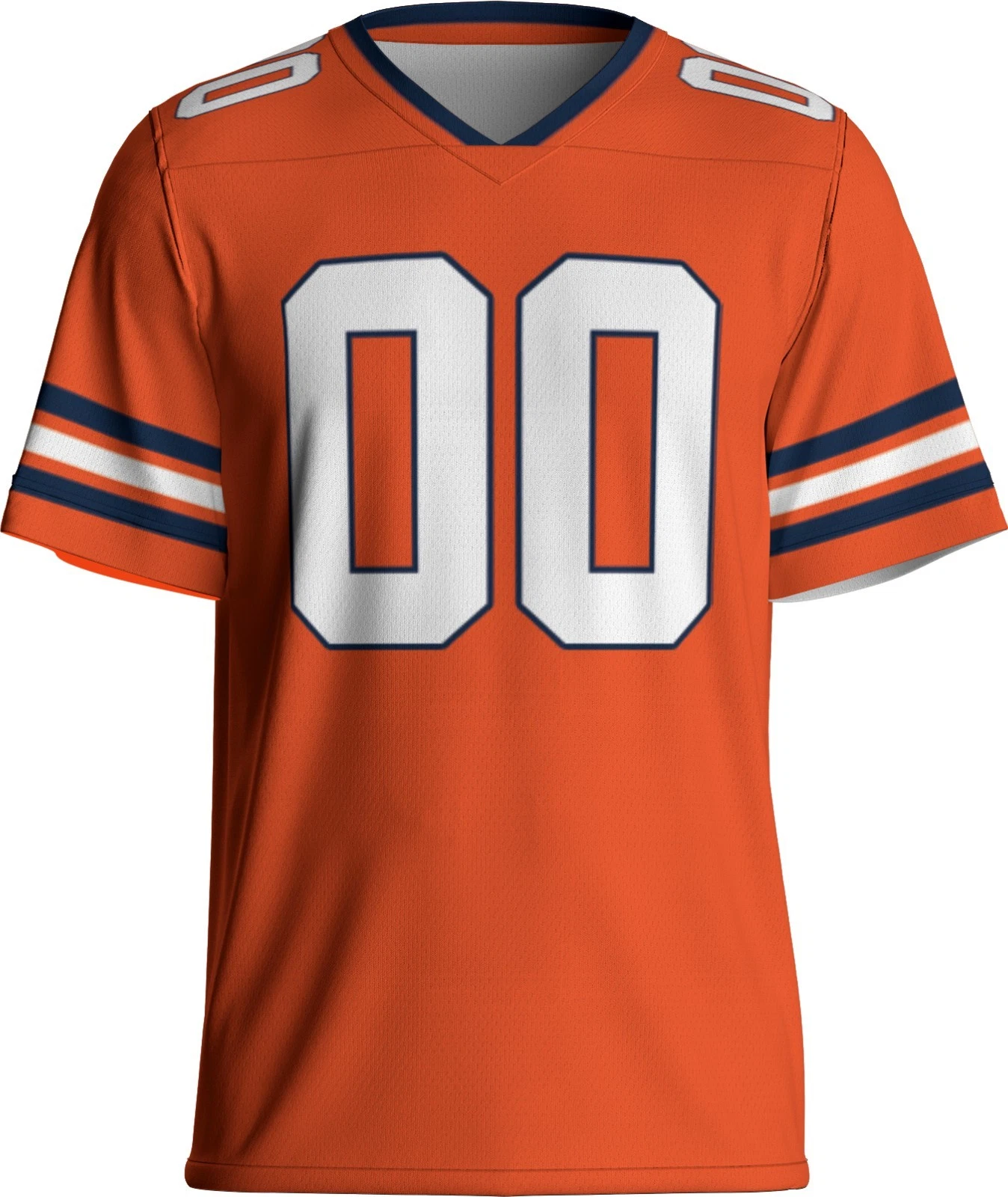 Custom Broncos Personalized Orange Jersey