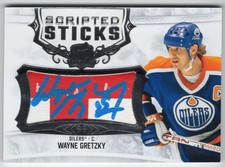 2022-23 The Cup Scripted Sticks Auto Stick Autograph #SS-WG Wayne Gretzky 11/15