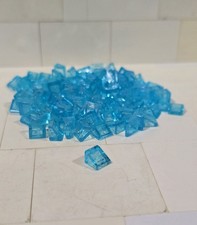 Lego, 100 Quantity, Trans-Light Blue 1x1 Chee...