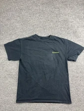 Simms Shirt Mens Medium Black Fishing Products Trout Graphic Cotton Short Sleeve