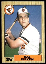 Cal Ripken 1987 Topps #784 Baltimore Orioles FREE SHIPPING AutographDen