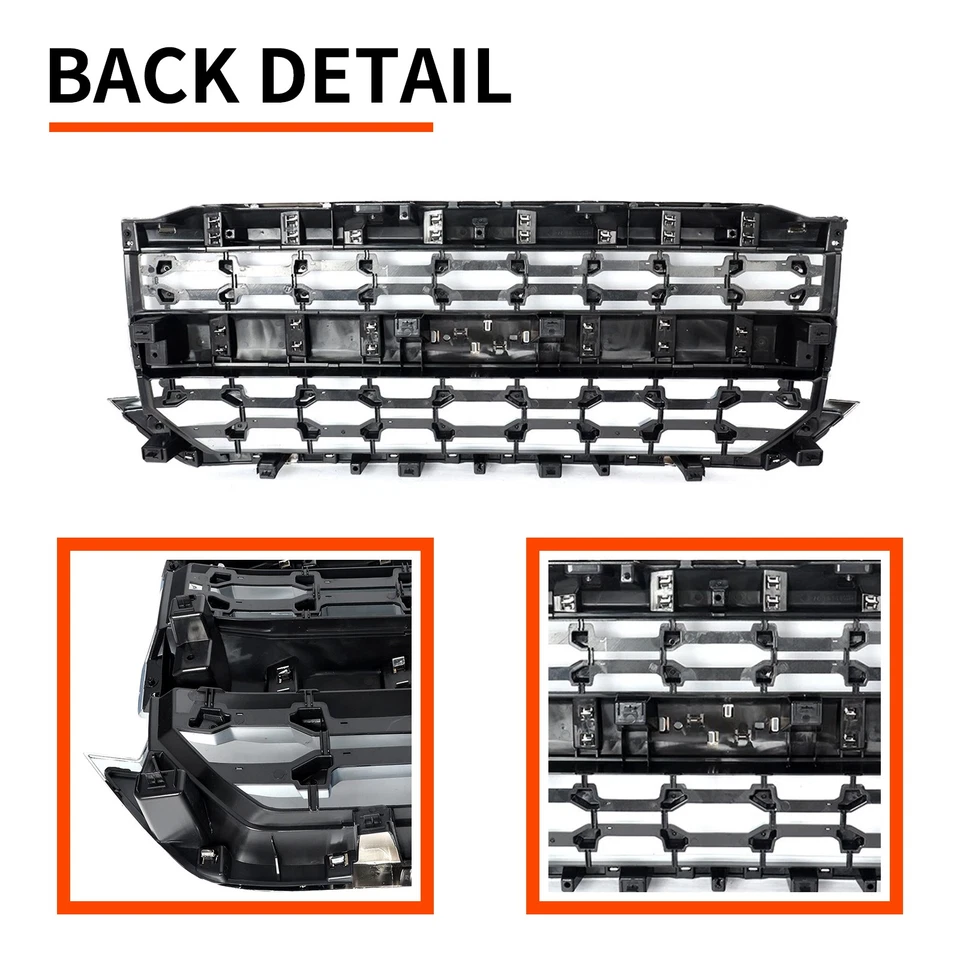 Chrome Front Bumper Grille Assembly For Chevrolet Silverado 1500 LTZ 2016-2018 Foto 4 de 4