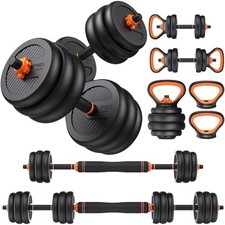 Compact 5-in-1 Adjustable Dumbbells - Perfect for Home Gym Strength Training