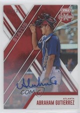 2017 Elite Extra Edition Status Red Die-Cut 7/35 Abraham Gutierrez Auto 13ys