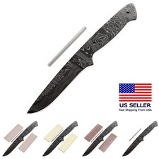 Damascus Knife Making Kit - Sierra Hunter - 9 Handle Options - DIY Blade Kit