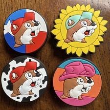 Qty 4 Buc-ee's Shoe Charms For Clogs charm Bucees Beaver Gas Station bags Texas
