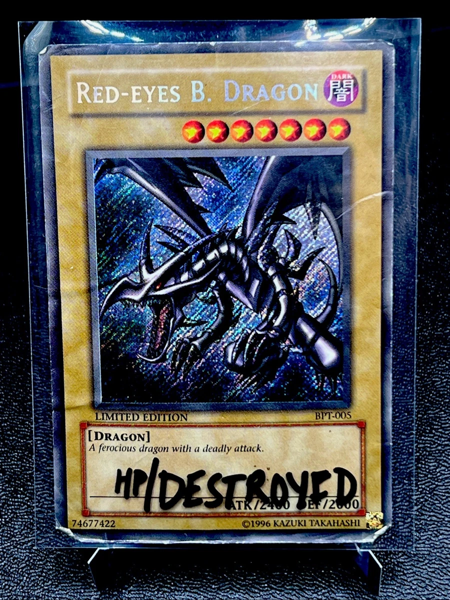 Red Eyes Black Dragon BPT-005 HP/DESTROYED Secret Rare Limited Ed
