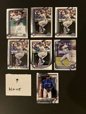 Orelvis Martinez Rookie Lot (7) Auto Wave Refractor Toronto Blue Jays Nationals