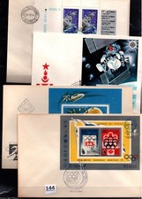  URUGUAY - ROMANIA - 4 FDC - SPACE - OLYMPICS - 1976