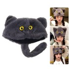 Warm Fleece Cats Ear Beanies Hat With Decorative Tails Decors Windproof Winter