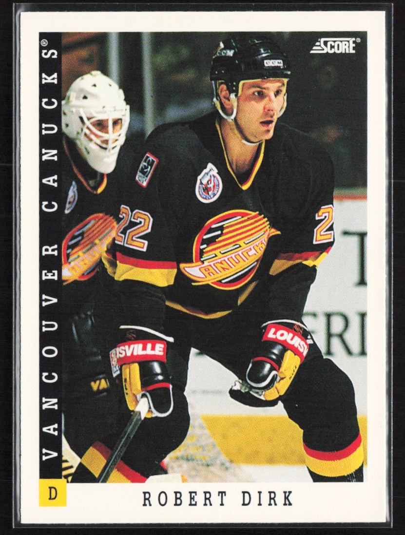 1993-94 Score Robert Dirk Vancouver Canucks #288