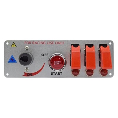 Racing Car Ignition Switch Starter Panel Engine Push Button 5 in 1 Toggle Switch
