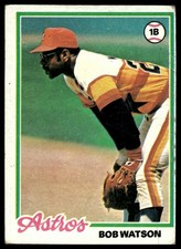 1978 Topps Burger King Houston Astros #12 Bob Watson
