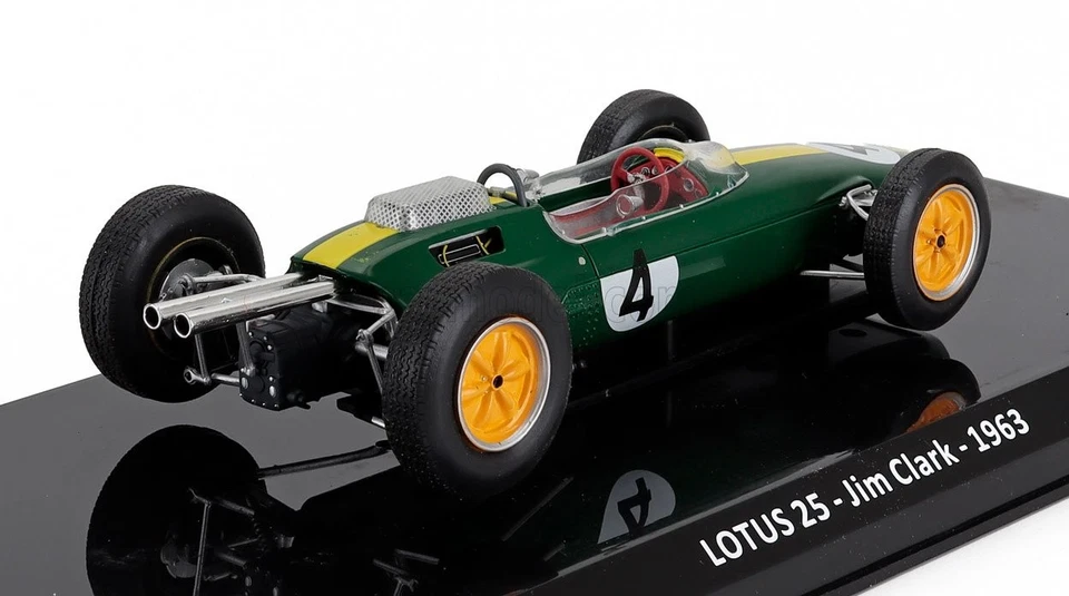 MODELLINO AUTO STATICO CENTAURIA LOTUS F1 CLIMAX 25 1963 JIM CLARK SCALA 1/24 - Immagine 2 di 3