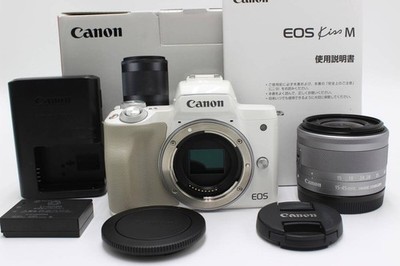 Canon EOS Kiss M Mirrorless Camera Kit EF-M15-45mm IS STM Lens Low Shots Under 1