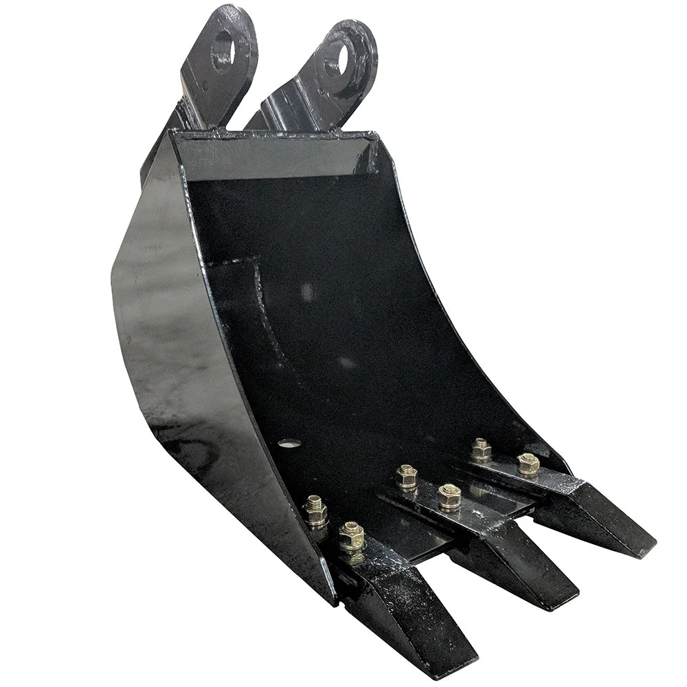 Titan Attachments 12" Fronthoe Hydraulic Tilt Bucket Fits Mini Skid Steer