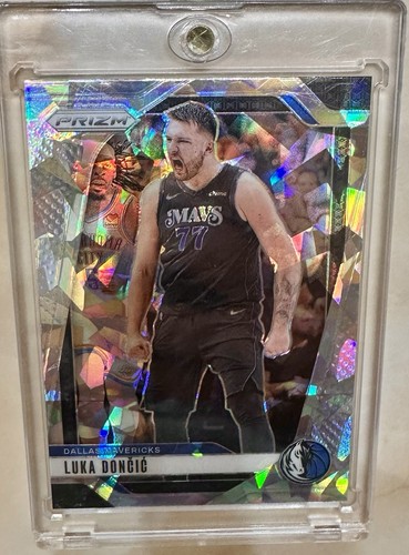 2024-25 Panini Prizm Luka Doncic Cracked Ice Prizm #89 Mavericks