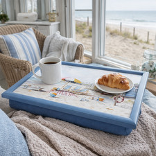 Coastal Beach Laptray Lap Tray TV Dinner Bed Bean Bag Seaside Serving Tray Table