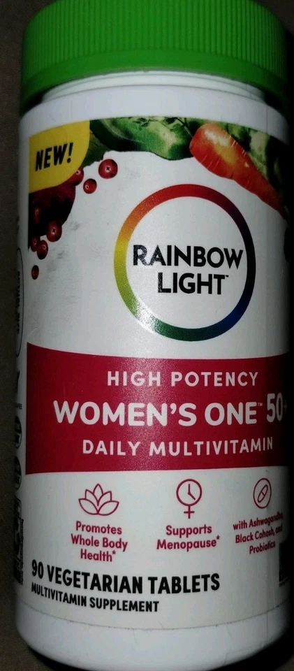 Rainbow Light Mujer Uno 50+ Multivitamínico Alta Potencia 90 Comprimidos Exp 10/2025 Foto 3 de 4