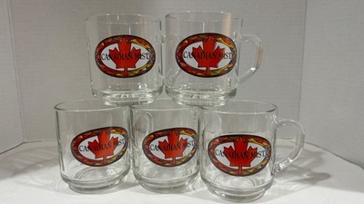 1996 Vintage SET of 5 CANADIAN MIST Happy Holidays Collector's Mugs