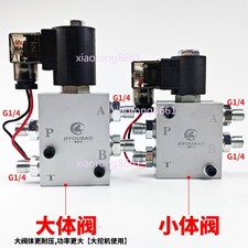 Excavator Hydraulic Solenoid Valve 12V/24V Quick Change Connector Coil 13mm/16mm