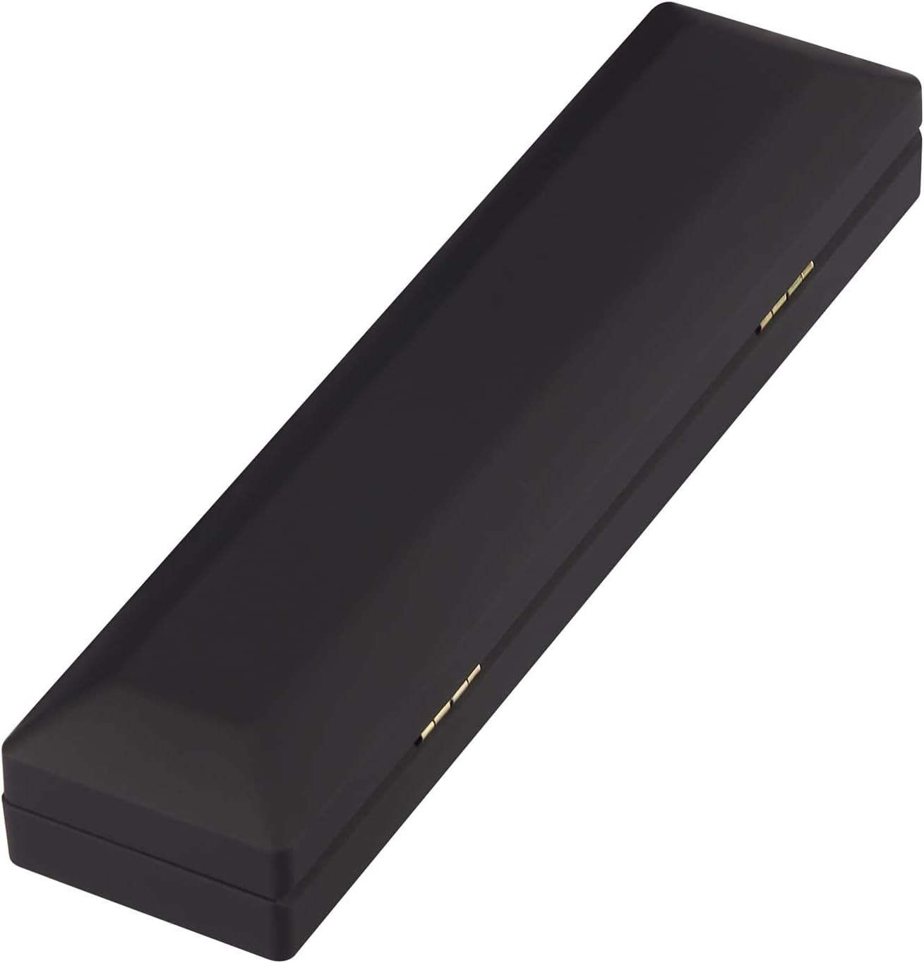 LETURE Long Chain Necklace Jewelry Gift Box Case with LED Light, Elegant Velvet 