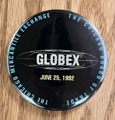 Vintage 1992 Globex Launch CME CBOT Trading Floor Pin Stock Market Wall Street