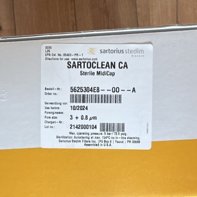 Sartorius Stedim Sartoclean CA MidiCap 5625304E8/07--00--A Medical Laboratory 