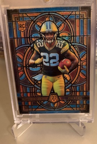 🔥 2025 Panini Mosaic Stained Glass Matthew Golden RC #10 Packers 👀