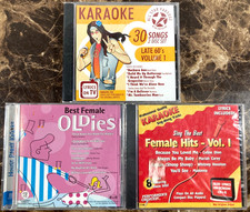 Karaoke CD G Lot of 3 SEALED Late 60s Classic Pop Rock Female Oldies Hits CDG