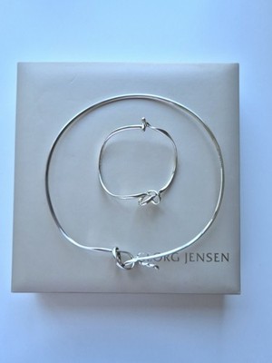 Georg Jensen ''Forget Me Knot'' 241 Halsring und Armreif Ex. Cond. - RAR Set