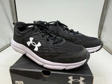 Under Armour Charged Assert 10 Men's Sneakers Running Shoes Black White - 11.5