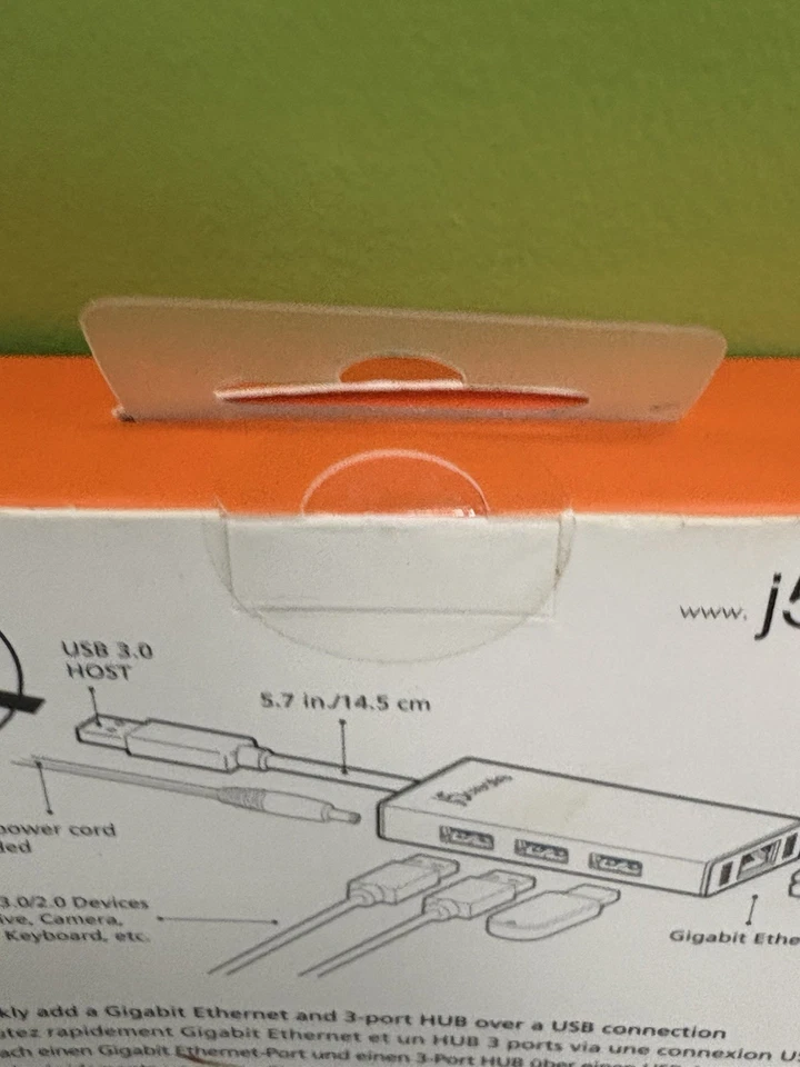 j5 Create USB 3.0 Multi-Adaptor Gigabit Ethernet 3-port Hub For Laptop - Image 4 of 4