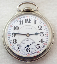 16s ILLINOIS BUNN SPECIAL 21 JEWEL 161A 14k GOLD FILLED RAILROAD POCKET WATCH