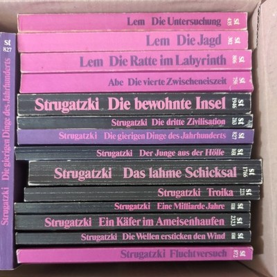 Science Fiction Sammlung 17 Bände Suhrkamp Arkadi und Boris Strugatzki Lem 80er