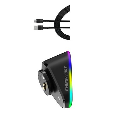 1Pc USB RGB Charging Charger Dock Base For Logitech G Pro X Superlight Mouse tt