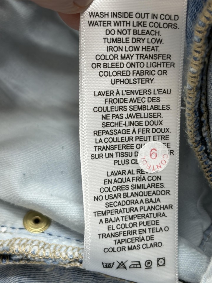 FRAME Le One Skinny Jeans Womens 2 Blue Light Wash Mid Rise Stretch ...