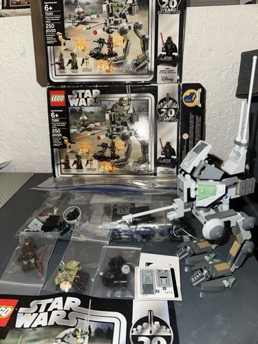 2x LEGO Star Wars Clone Scout Walker 75261 20th Anniversary Edition Complete Set