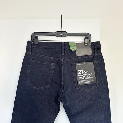 Unbranded UB221 Tapered Fit 21oz Heavyweight Selvedge Denim 33 Indigo NWT Blue