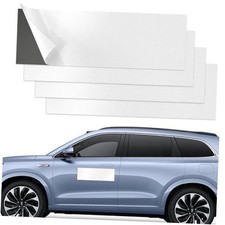 4Pcs Blank Car Magnet, 12''X4'' Magnetic Signs for Vehicles, Flexible 4pcs