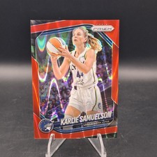 2025 Panini Prizm WNBA Karlie Samuelson #102 Red Seismic /249 Minnesota Lynx