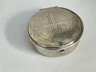 Very Good Quality Solid Silver Catholic Pyx Box, London 1976 - Clasp is Broken