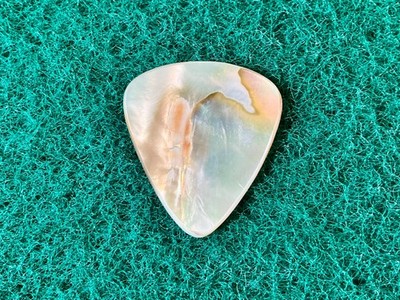 Abalone seashell guitar pick/1.3mm thick, classic profile... by BeachSidePicks.