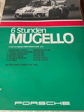 Porsche Factory Racing Poster Celebrating Porsche Victory at Mugello 1977