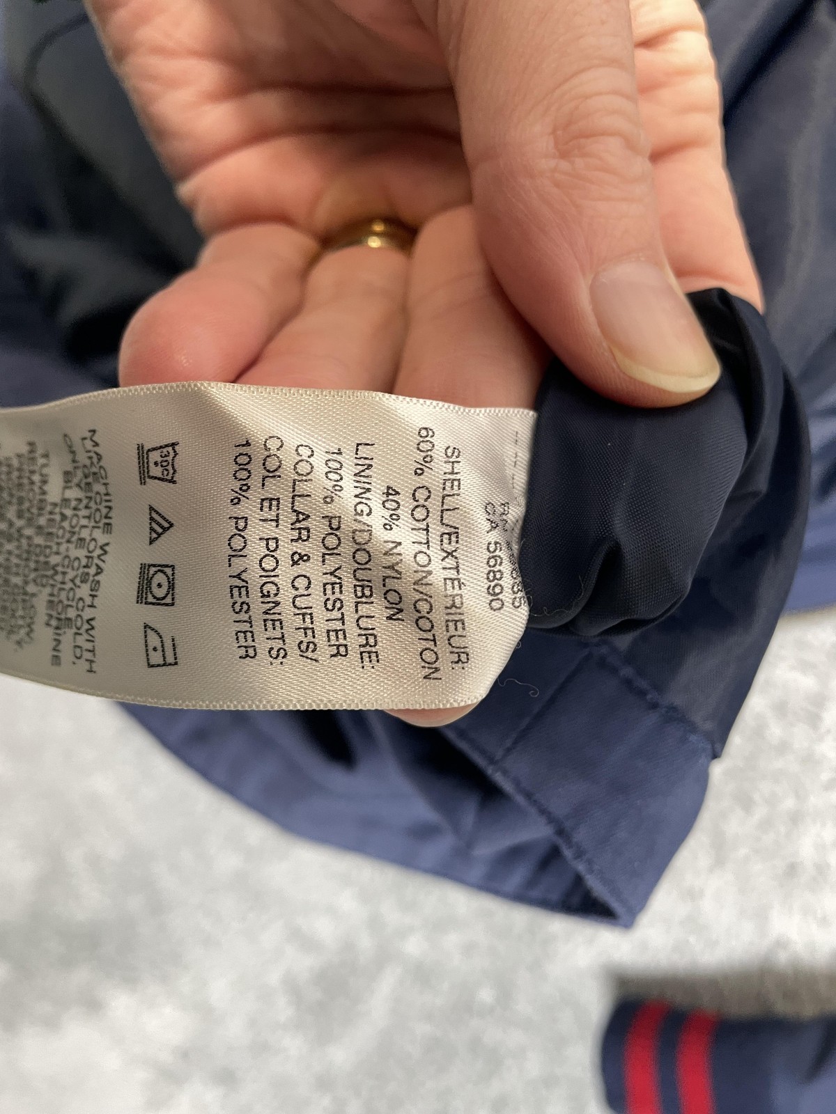 Pendleton Jacket Mens Small Blue Cotton Nylon Mil… - image 12