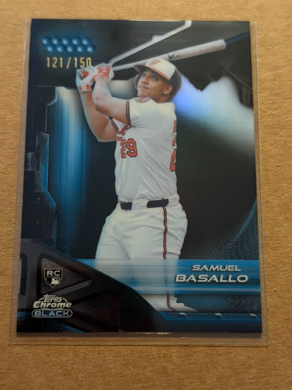 2026 Topps Chrome Black Samuel Basallo #41 RC Blue 121/150 Baltimore Orioles