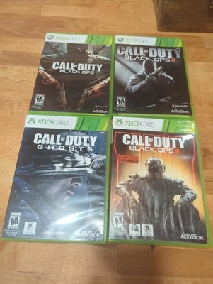 Lot Of 5 Xbox 360/one Games Call Of Duty Ghosts And Black Ops 1,2,3,4