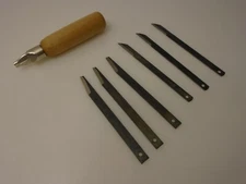 R Murphy USA Wooden Extension Handle Knife Craft Multi Use & High Carbon Blades