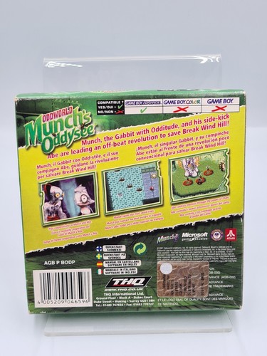 Nintendo Game Boy Advance Oddworld Munch's Odysee con embalaje original e instrucciones EUR - Imagen 2 de 12