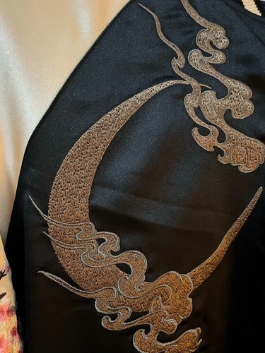 Herren Sukajan Wende Souvenir Jacke japanisches Muster Stickerei Kirin Sakura - Bild 43 von 47